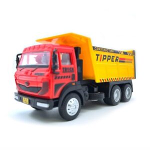 Centy Tipper Truck Toy, Red and Yellow Pull Back Action Vehicle (Red)