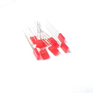 Flat LED (RED, 5mm*2mm*7mm) 20 PCs